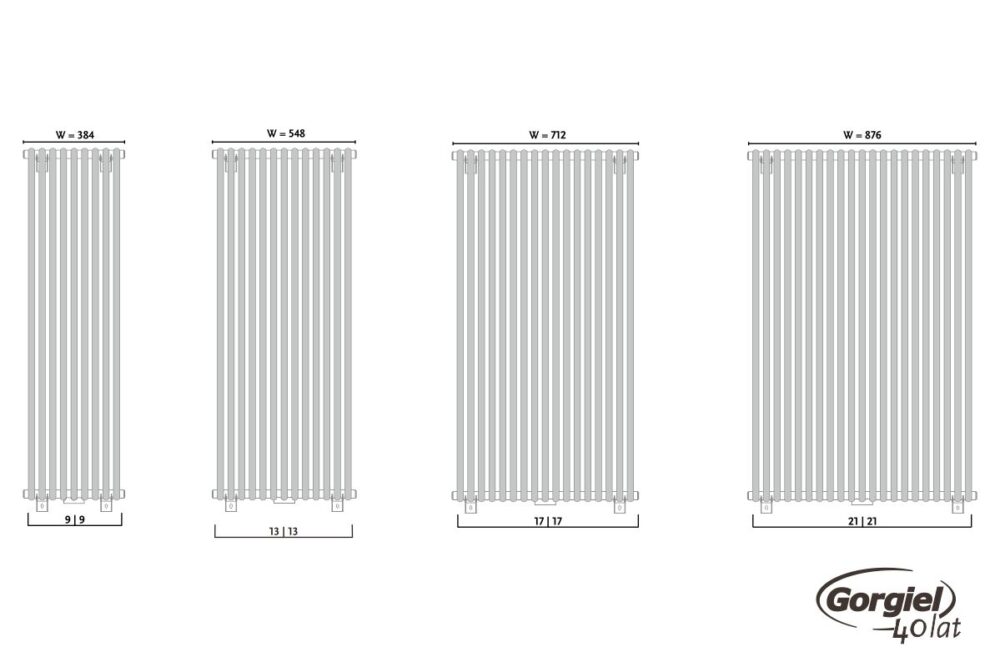 Radiator design GORGIEL CEZAR AD2 180/40