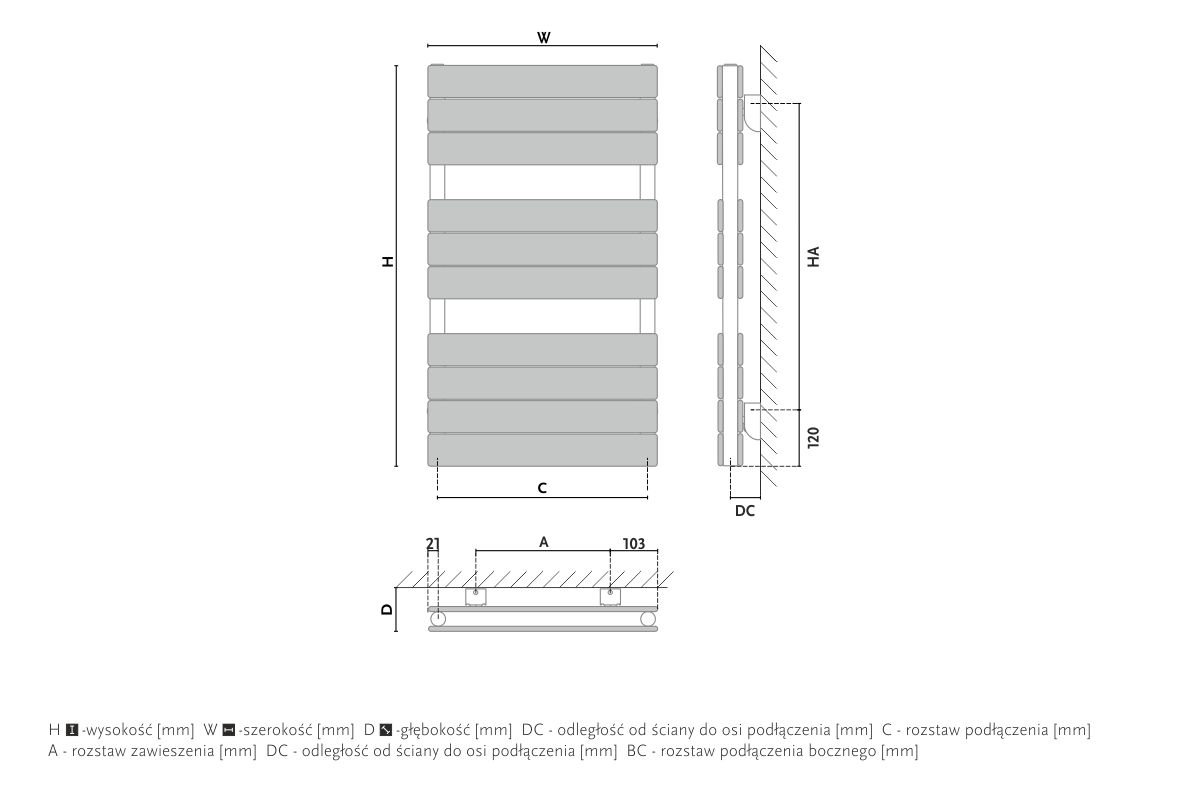 Radiator design GORGIEL ALTUS AVA2 90/50