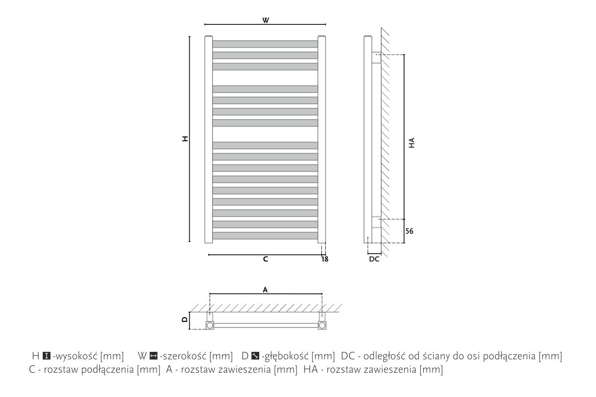 Radiator design GORGIEL ANGU AAN 135/55