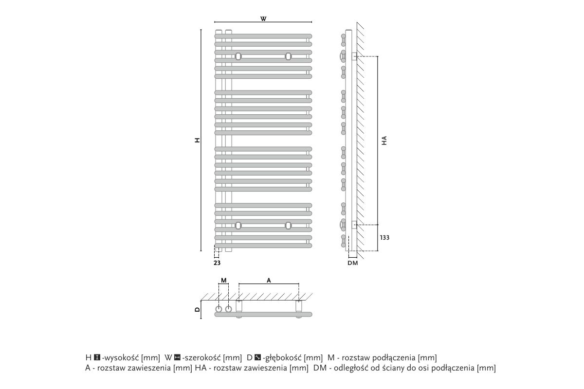 Radiator design GORGIEL CETUS ACE 100/60