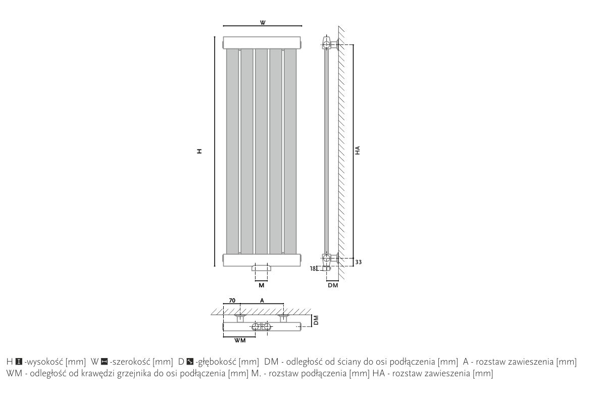 Radiator design GORGIEL GERONA AG 180/30