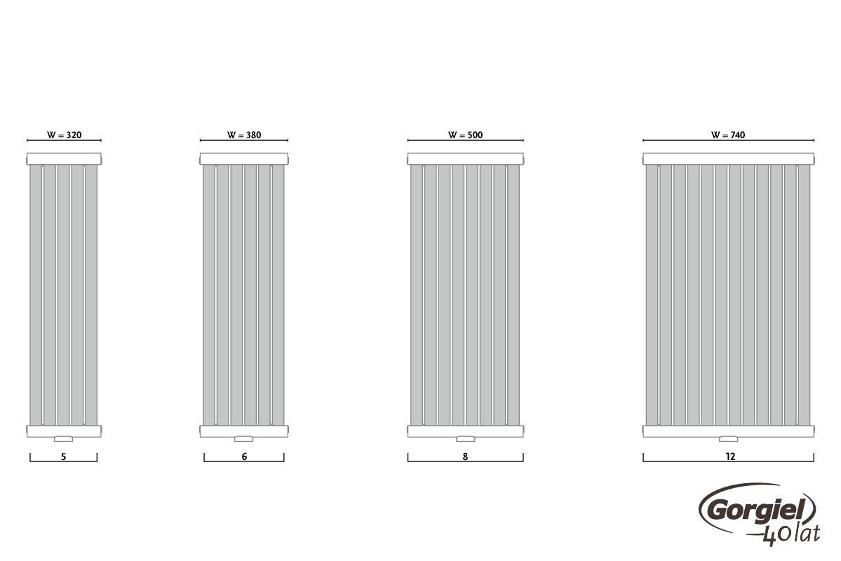 Radiator design GORGIEL GERONA AG 180/30