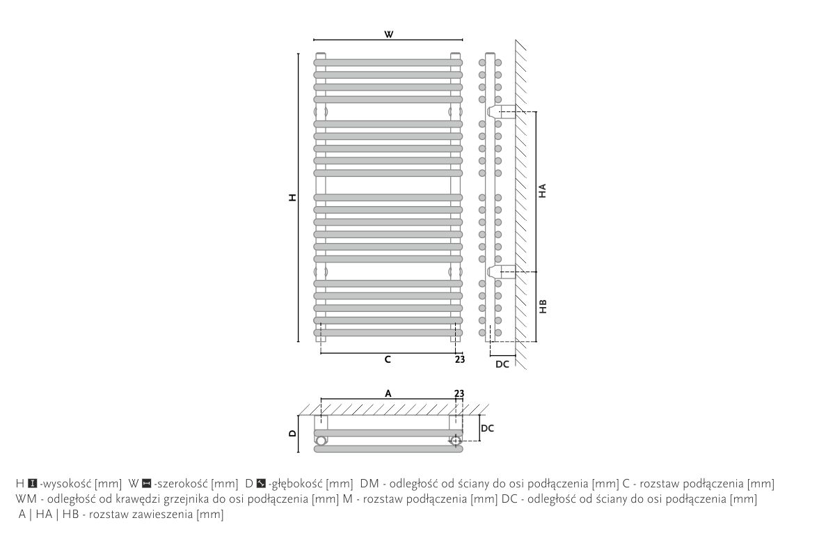 Radiator design GORGIEL MARS AR2 70/50