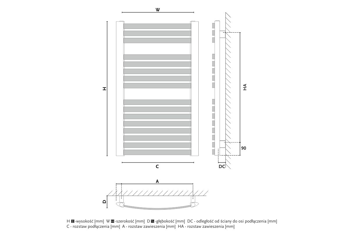 Radiator design GORGIEL ZENITH W AZ-W 140/70